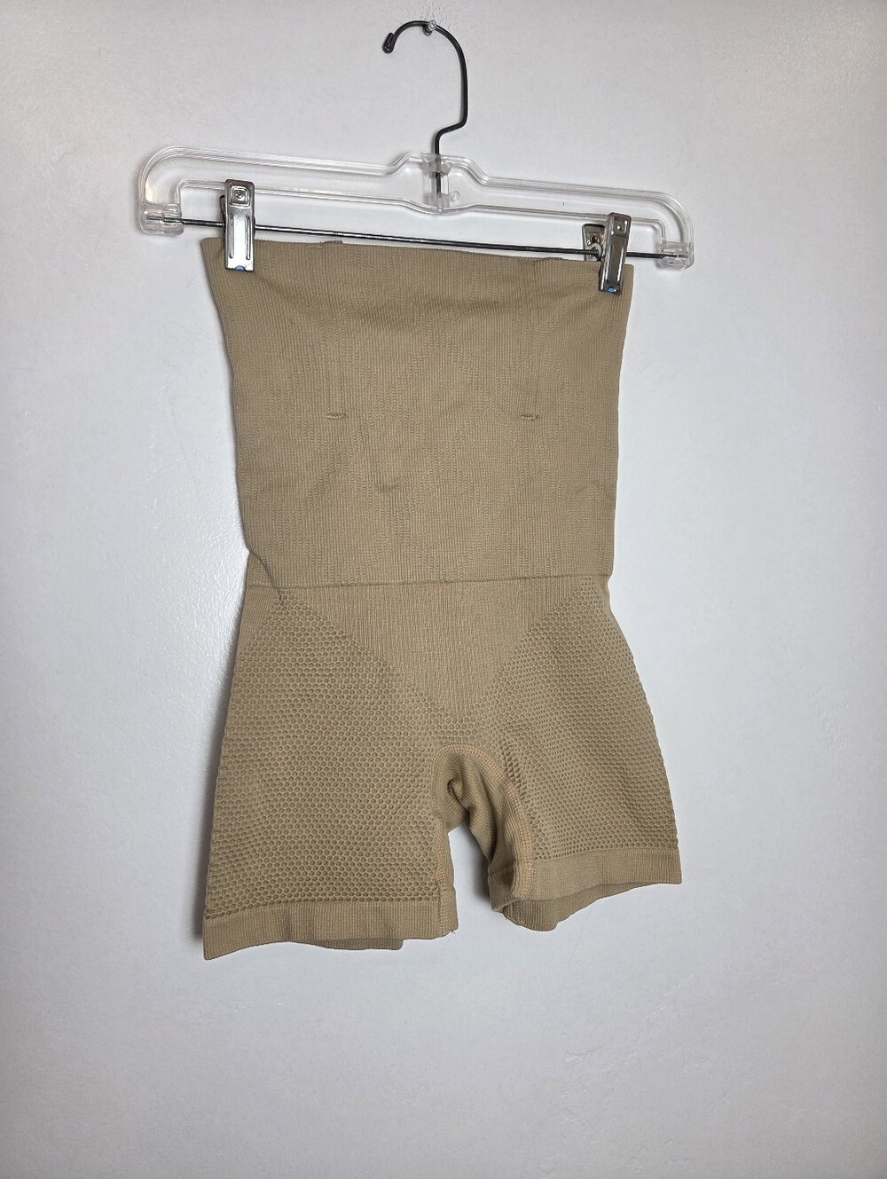 Beige Tummy Control Shapewear Thigh Abdomen Boning Support Slimming S/XS